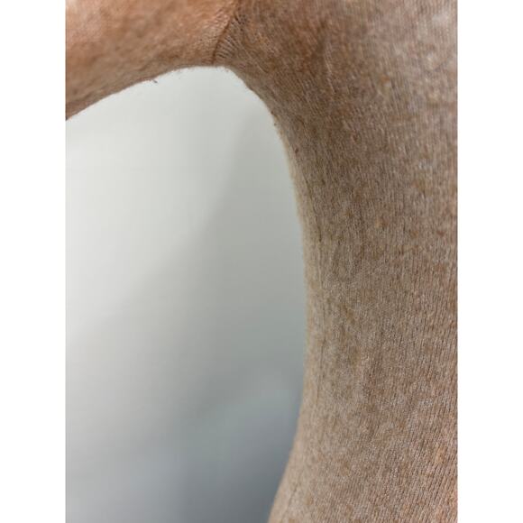 C. Wonder Beige Wool Knit Frenchie Dog Face Graphic Long Sleeve Sweater S Small - Picture 7 of 9